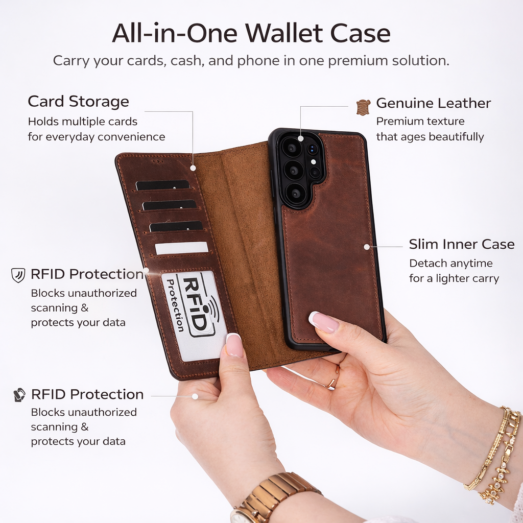 Buffalo Samsung Galaxy S26 Plus Leather Wallet Case-1