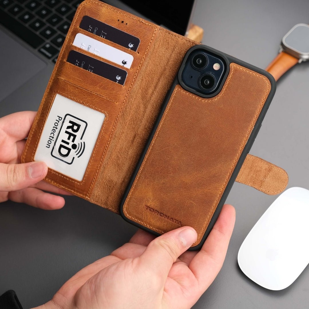 Casper iPhone 18 Full-Grain Leather Wallet Case-11