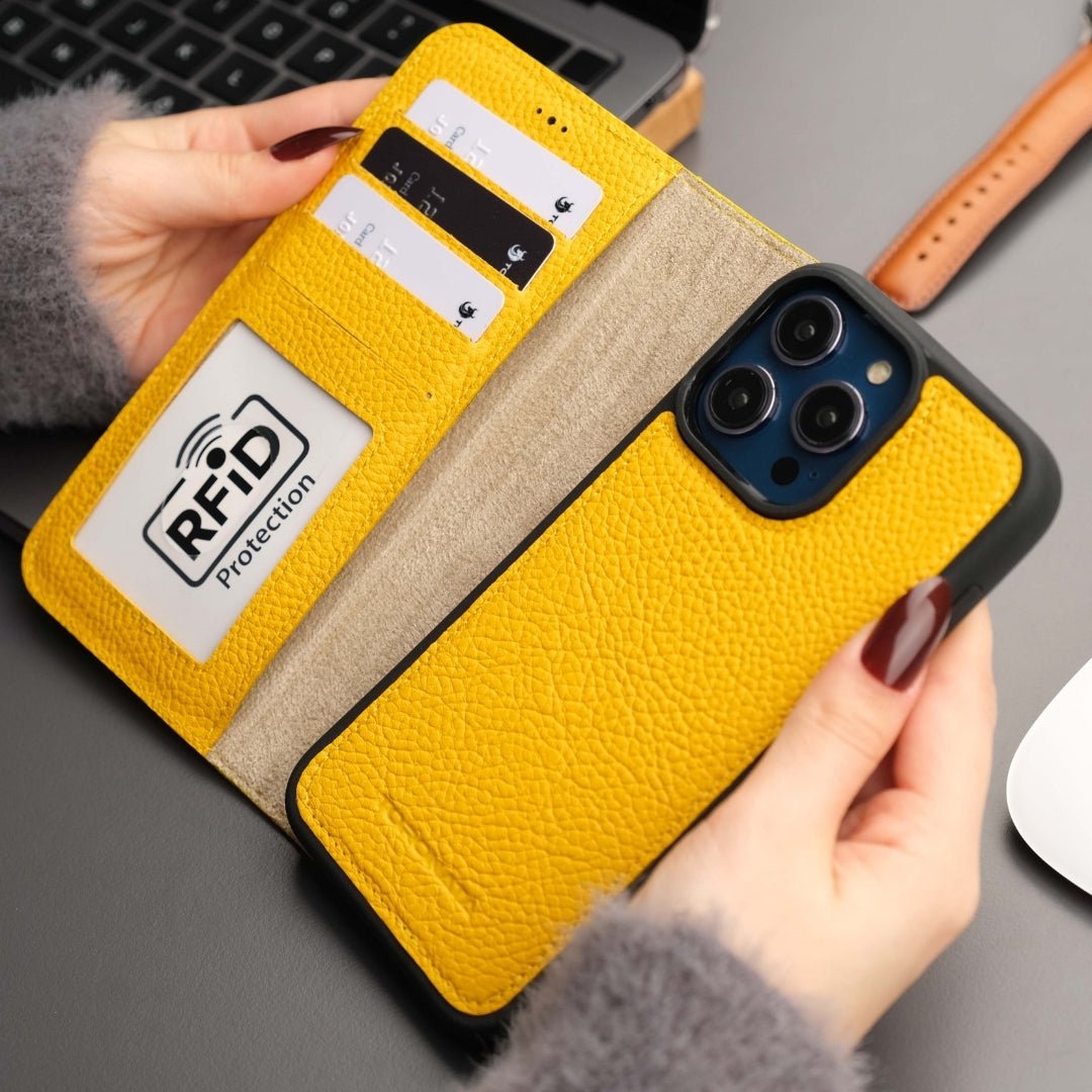 Casper iPhone 18 Pro Max Full-Grain Leather Wallet Case-12