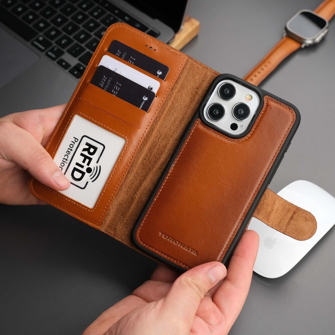 Casper iPhone 16 Pro Wallet Case Leather MagSafe-0