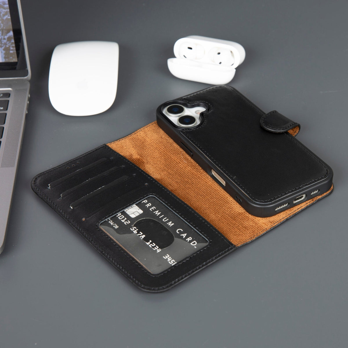 Casper iPhone 18 Full-Grain Leather Wallet Case-5