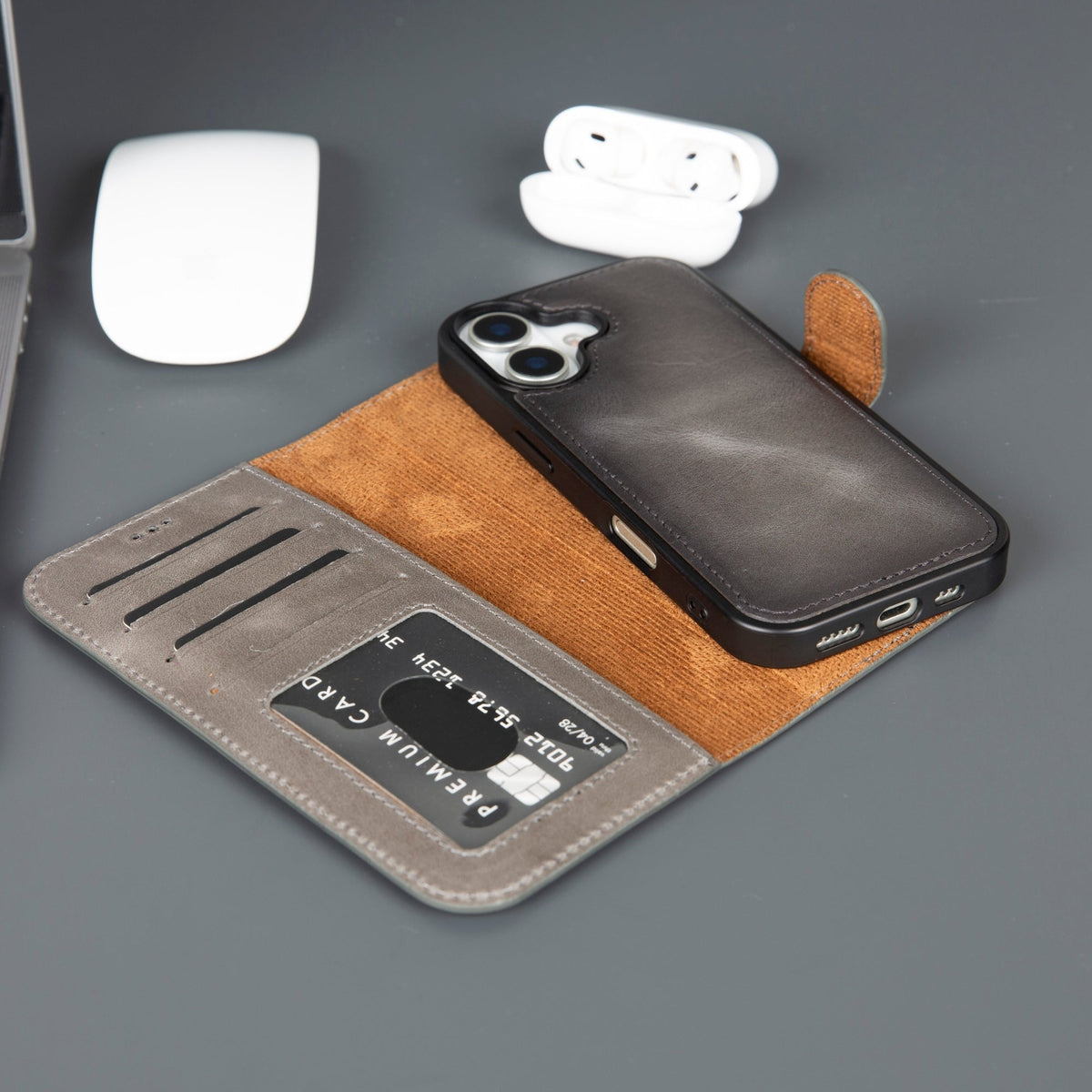 Casper iPhone 18 Full-Grain Leather Wallet Case-8