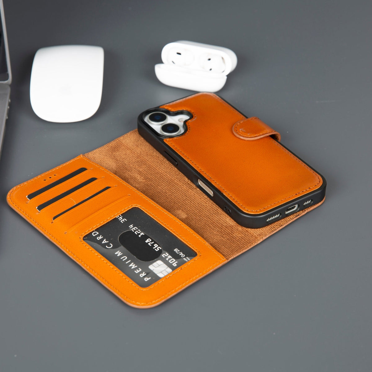 Casper iPhone 18 Full-Grain Leather Wallet Case-6