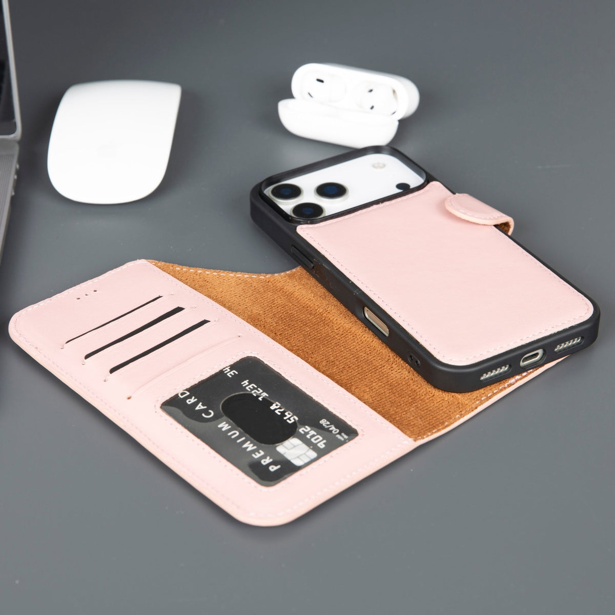 Casper iPhone 18 Pro Max Full-Grain Leather Wallet Case-10