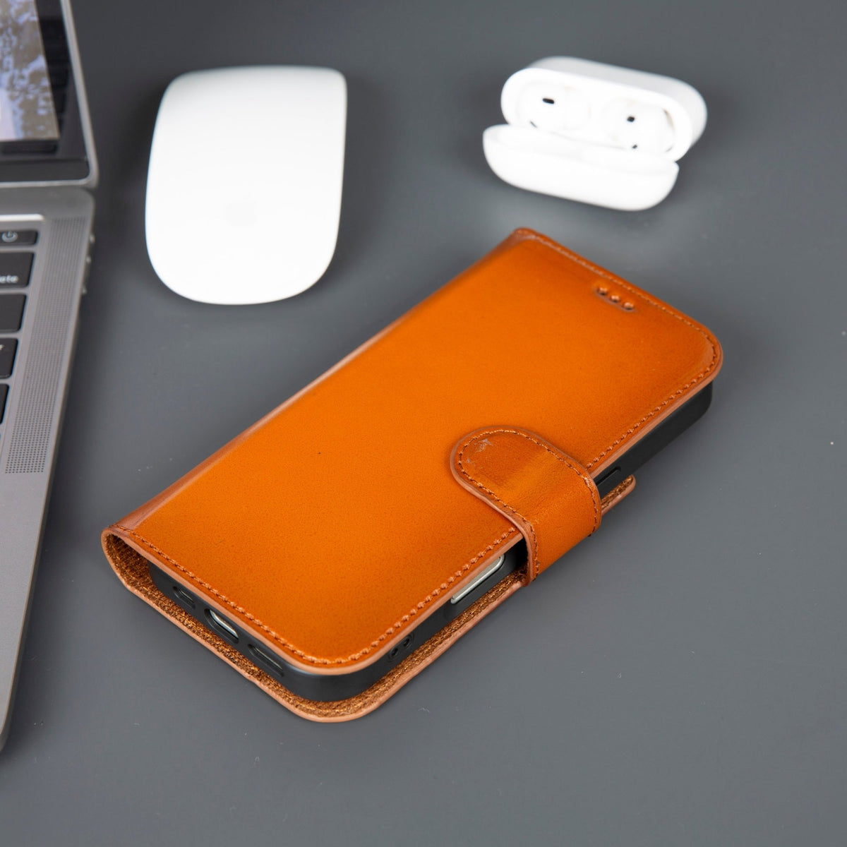 Casper iPhone 18 Pro Full-Grain Leather Wallet Case-2