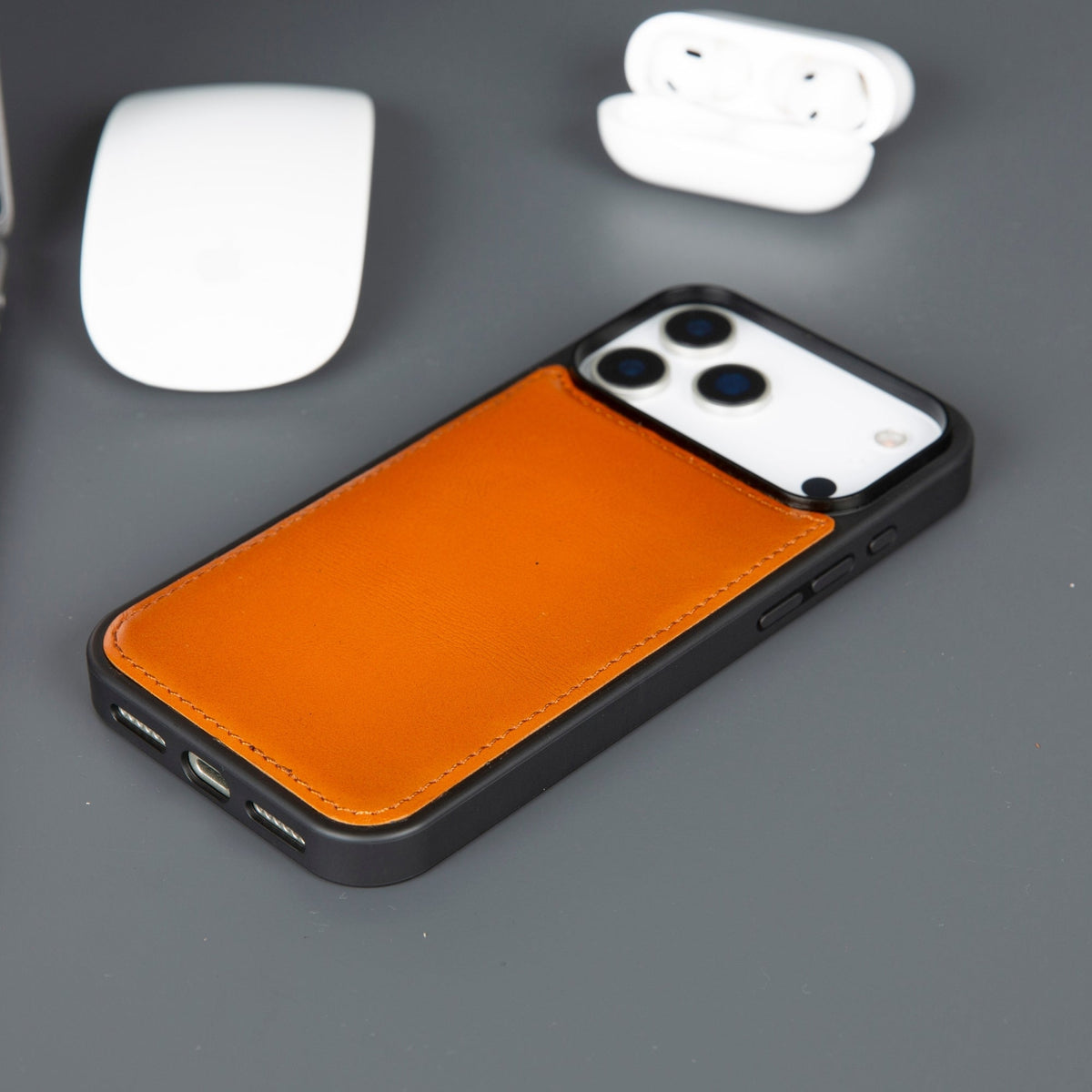 Casper iPhone 18 Pro Full-Grain Leather Wallet Case-4