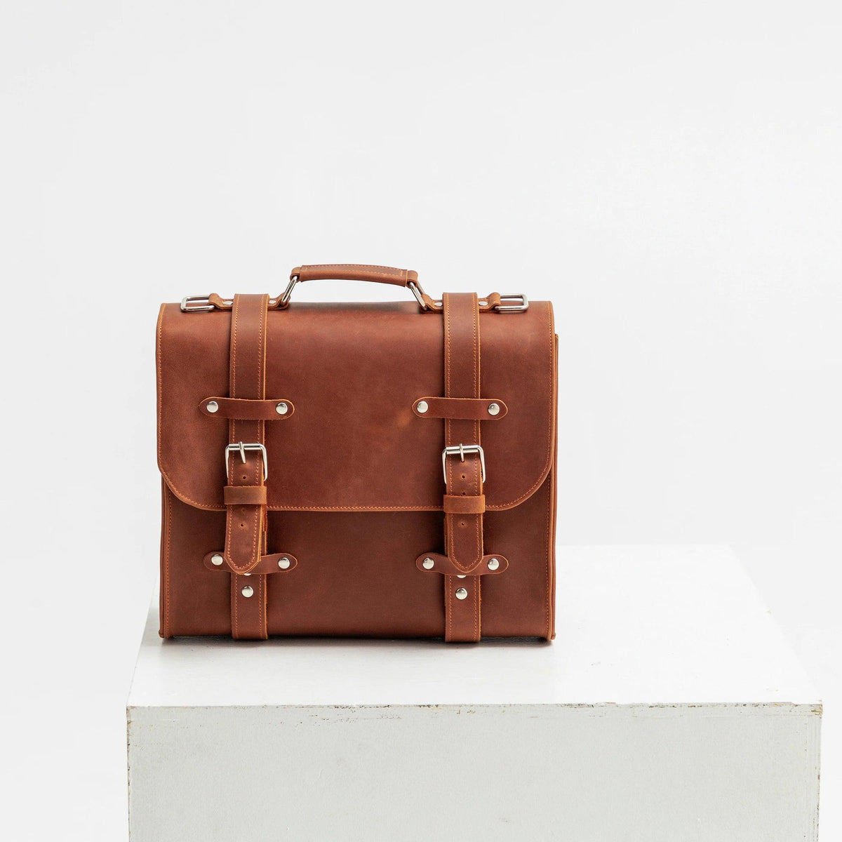Genuine Leather Briefcase Bag Lora | Women's Work Bag-9