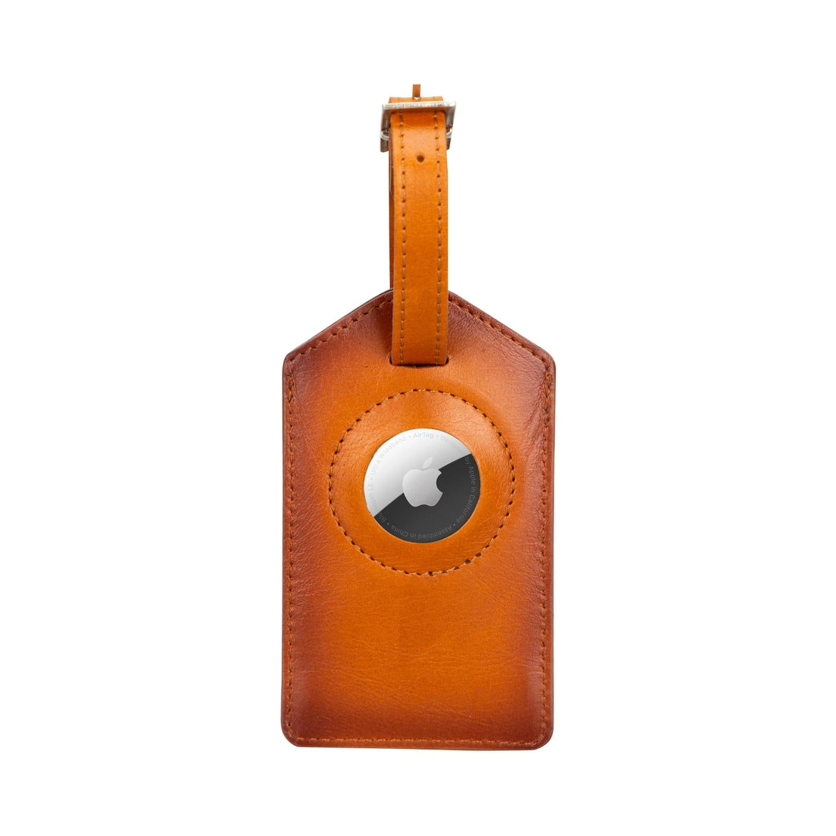 Estes Genuine Leather Luggage Tag with AirTag Slot-1