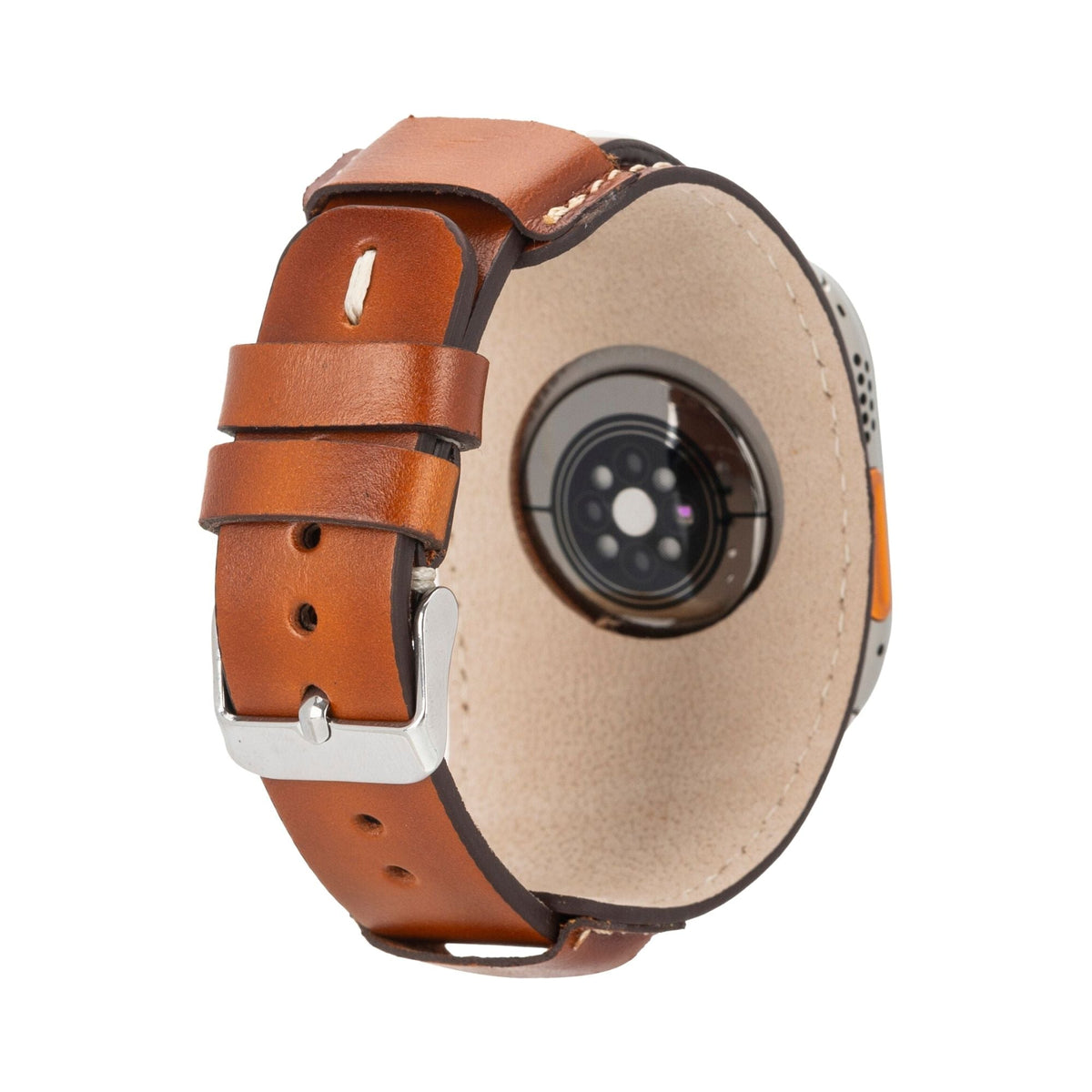 Fort Cuff Leather Bands for Apple Watch 9, Ultra 2 & SE-1