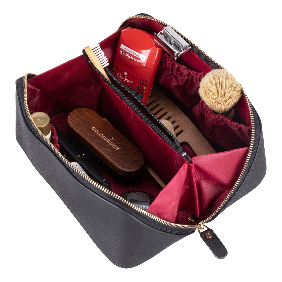 Haines Leather Cosmetic Bag – Elegant & Functional for Women-1
