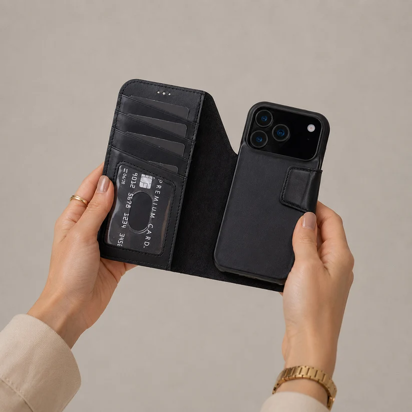 Brea iPhone 18 Pro Max Leather Wallet Case-5