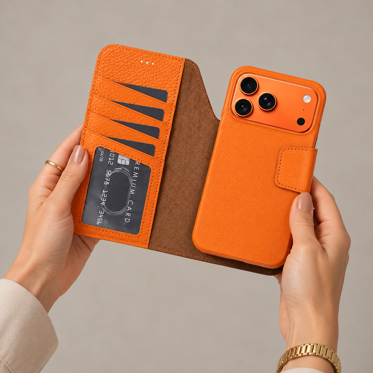 Brea iPhone 18 Pro Max Leather Wallet Case-0