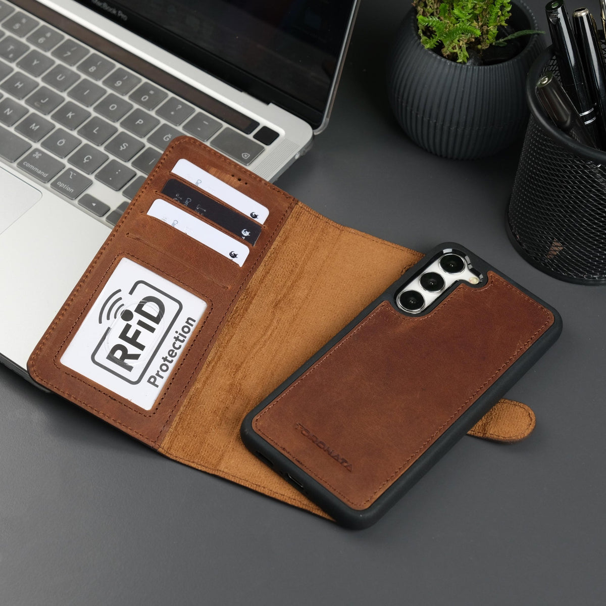 Leather Samsung Galaxy S25 Wallet Case | Buffalo-3