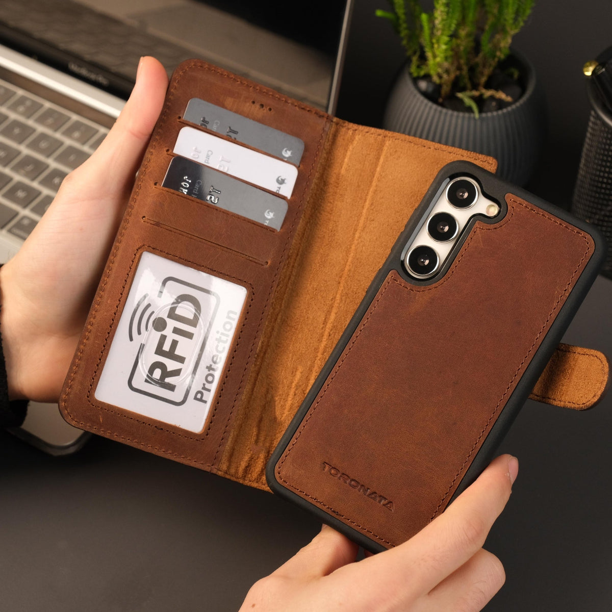 Leather Samsung Galaxy S25 Wallet Case | Buffalo-0