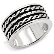 LO1831 - Rhodium Brass Ring with No Stone-0