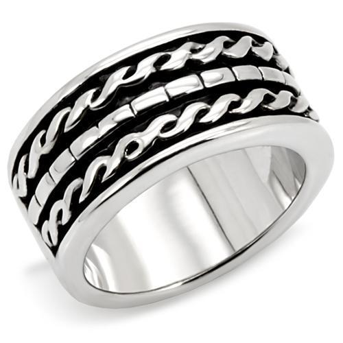 LO1831 - Rhodium Brass Ring with No Stone-0