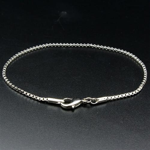 LO1944 - Rhodium Brass Bracelet with No Stone-1
