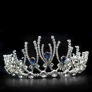 LO2107 - Imitation Rhodium Brass Tiaras & Hair Clip with Top Grade Crystal  in Montana-0