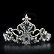 LO2110 - Imitation Rhodium Brass Tiaras & Hair Clip with Top Grade Crystal  in Montana-0