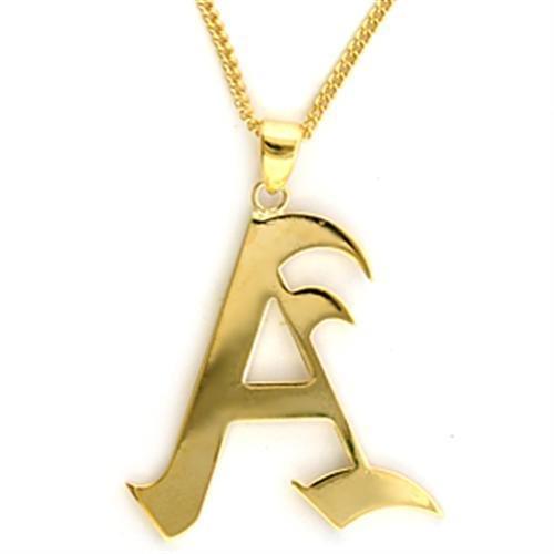 LO227 - Gold Brass Pendant with No Stone-0