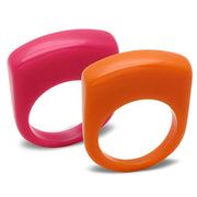 LO2383 -  Resin Ring with Synthetic Synthetic Stone in Multi Color-0