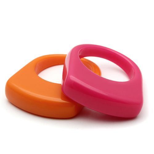 LO2383 -  Resin Ring with Synthetic Synthetic Stone in Multi Color-1
