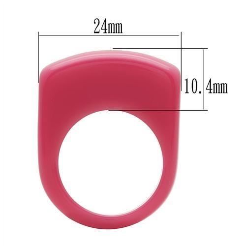 LO2383 -  Resin Ring with Synthetic Synthetic Stone in Multi Color-2