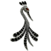 LO2393 - Imitation Rhodium White Metal Brooches with Top Grade Crystal  in Multi Color-0