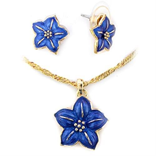 LO263 - Gold White Metal Jewelry Sets with Epoxy  in Montana-0