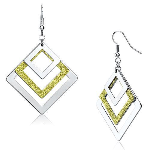 LO2659 - Rhodium Iron Earrings with No Stone-0
