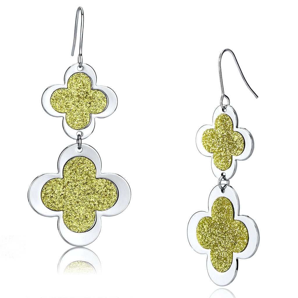 LO2666 - Rhodium Iron Earrings with No Stone-0