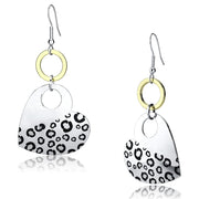 LO2700 - Reverse Two-Tone Iron Earrings with Epoxy  in Jet-0