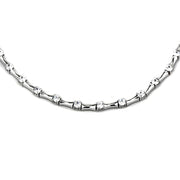 LO2709 - Rhodium Brass Necklace with AAA Grade CZ  in Clear-0
