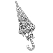 LO2795 - Imitation Rhodium White Metal Brooches with Top Grade Crystal  in Clear-0