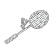 LO2824 - Flash Gold White Metal Brooches with Top Grade Crystal  in Clear-0