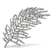 LO2920 - Flash Rose Gold White Metal Brooches with Top Grade Crystal  in Clear-0