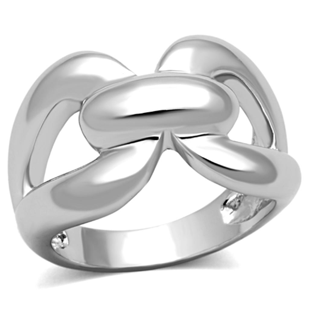 LO2962 - Rhodium Brass Ring with No Stone-0