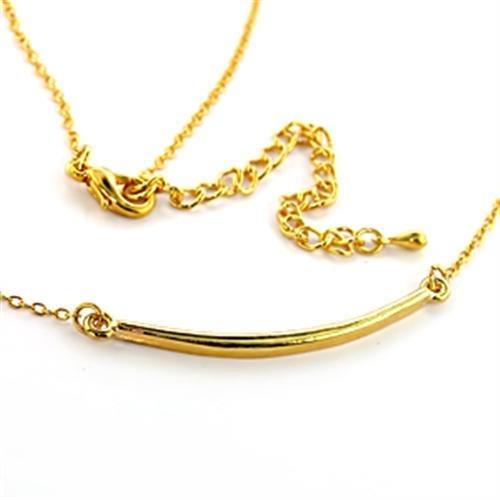 LO310 - Gold Brass Pendant with No Stone-0