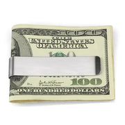 LO3381 - High polished (no plating) Stainless Steel Money clip with No Stone-0