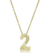 LO3461 - Flash Gold Brass Chain Pendant with Top Grade Crystal  in Clear-0