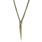 LO3707 - Antique Copper Brass Chain Pendant with No Stone-0