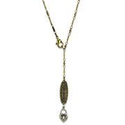 LO3823 - Gold+Antique Silver White Metal Chain Pendant with No Stone-0