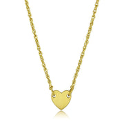 LO3843 - Gold & Brush Brass Chain Pendant with No Stone-0