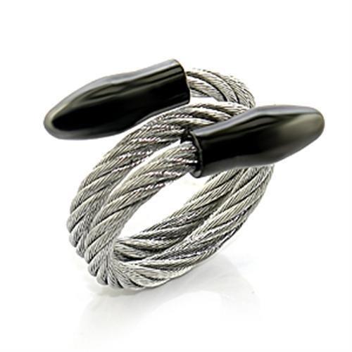 LO396 -  Stainless Steel Ring with No Stone-0