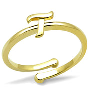 LO4018 - Flash Gold Brass Ring with No Stone-0