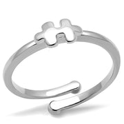 LO4027 - Rhodium Brass Ring with No Stone-0