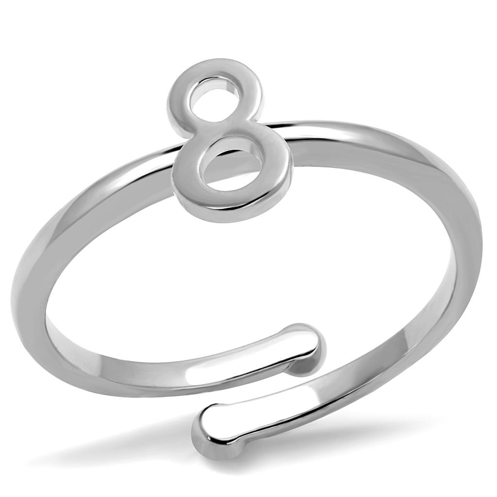 LO4029 - Rhodium Brass Ring with No Stone-0