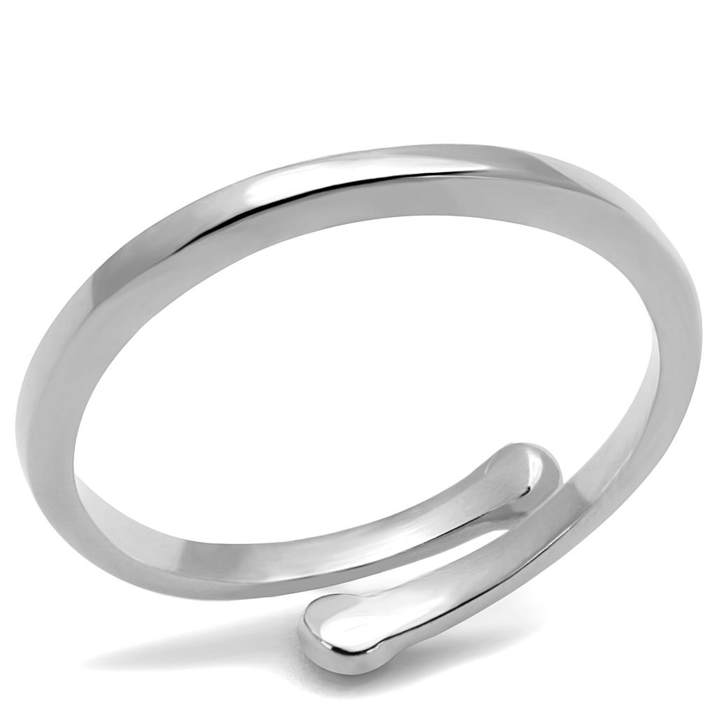 LO4039 - Rhodium Brass Ring with No Stone-0