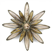 LO4176 - Antique Copper Brass Brooches with Synthetic Synthetic Glass in Champagne-0