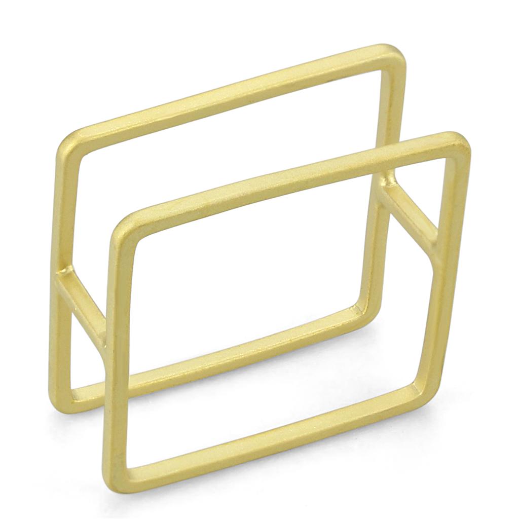 LO4239 - Matte Gold Brass Ring with No Stone-0